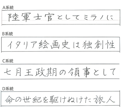 硬筆書写検定2級 ヨコ書きのポイント ペン字いんすとーる